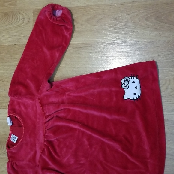 H&M Hello Kitty fuzzy red dress size 12-18 months - Picture 4 of 10